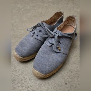 Joie Denim and Leather Espadrille